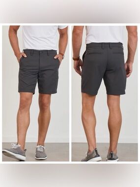 BLUFFWORKS Ascender Shorts In Voyager Grey Regular Fit Mens Size 33 10” Inseam